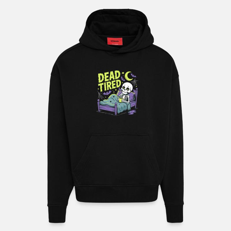 Morgenmuffel Ausschlafen Müde Erholung - Hoodie- made by SPREAD - SOLID BLACK