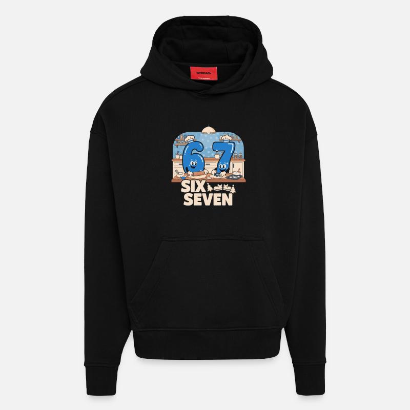 67 Memes Italian Funny Baking Gift - Hoodie- made by SPREAD - SOLID BLACK
