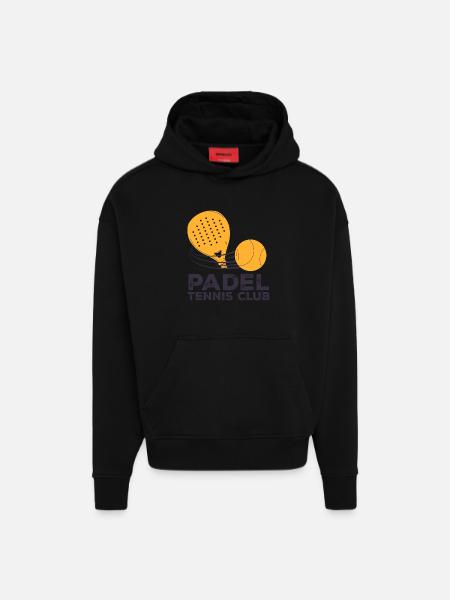 I can't I have padel - Hoodie- made by SPREAD - SOLID BLACK