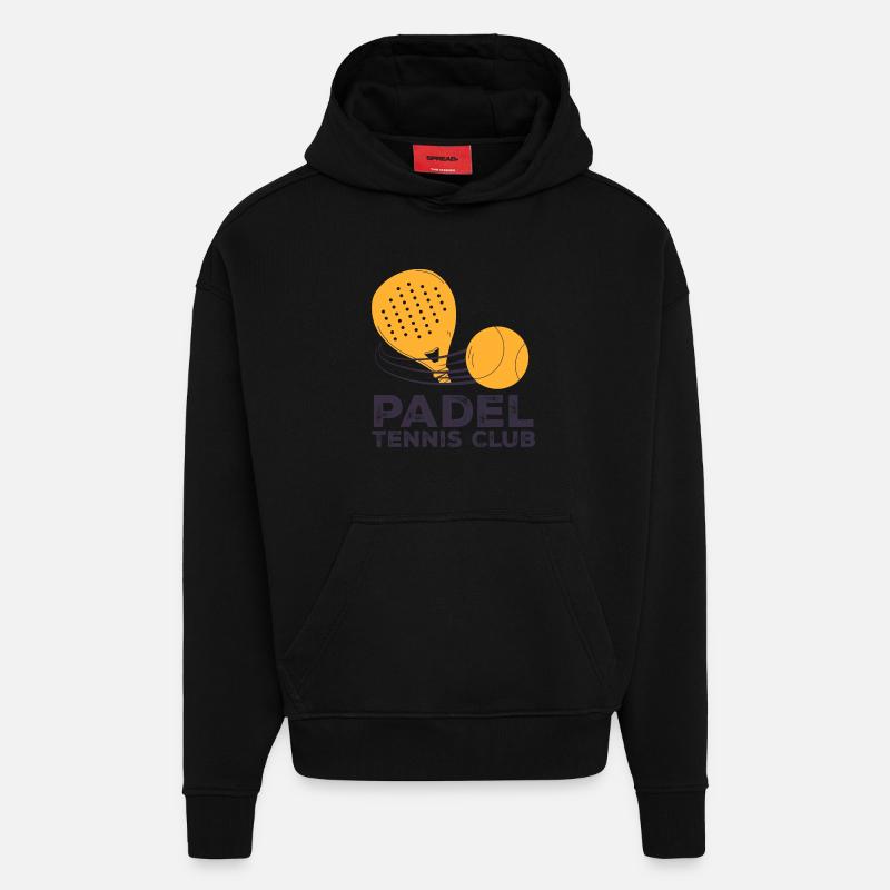 I can't I have padel - Hoodie- made by SPREAD - SOLID BLACK