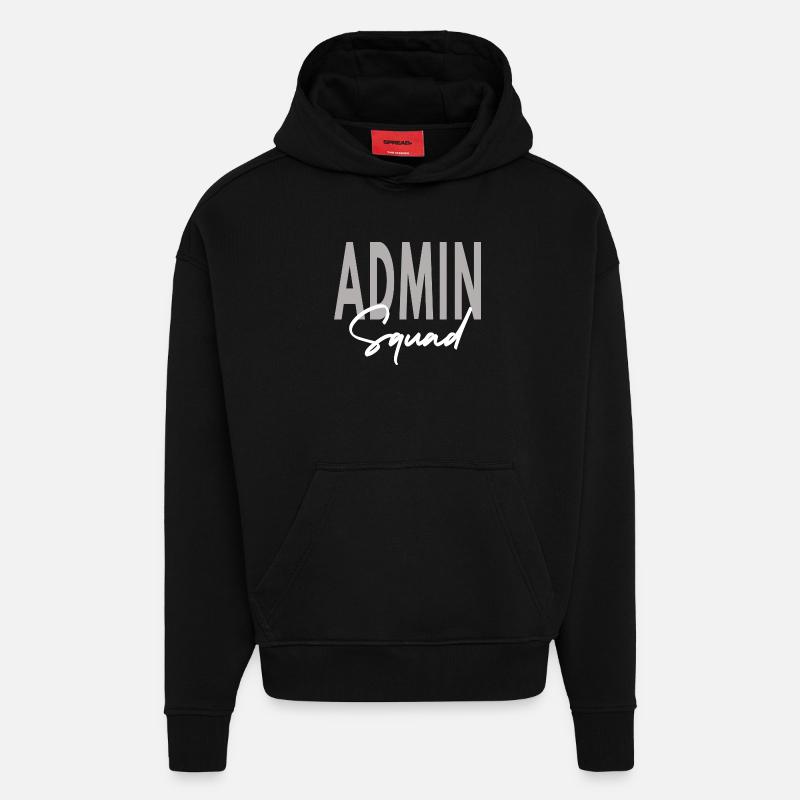 Admin Squad Assistent Teamadministrator - Hoodie- made by SPREAD  - SOLID BLACK
