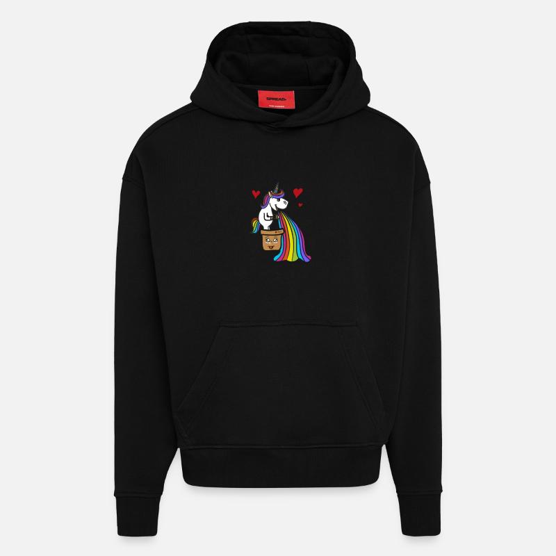 M. Cacaful - Sweat à capuche bio épais oversize fabriqué en UE - SOLID BLACK
