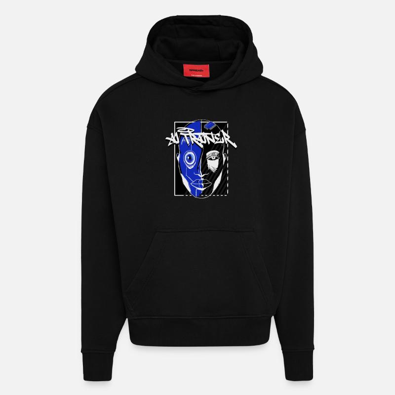 A.I. Trainer - Hoodie- made by SPREAD  - SOLID BLACK