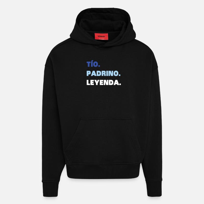 Onkel Pate Legende - Hoodie- made by SPREAD  - SOLID BLACK
