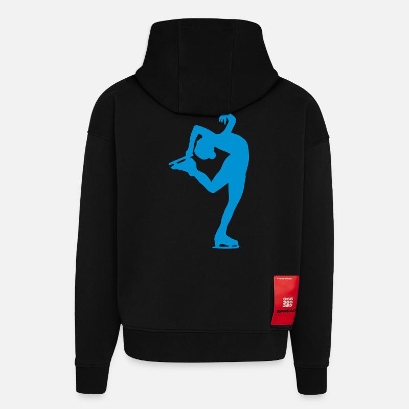 Eiskunstläuferin - Hoodie- made by SPREAD  - SOLID BLACK