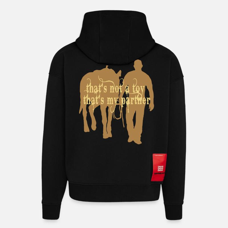 its_not_a_toy - Hoodie- made by SPREAD  - SOLID BLACK