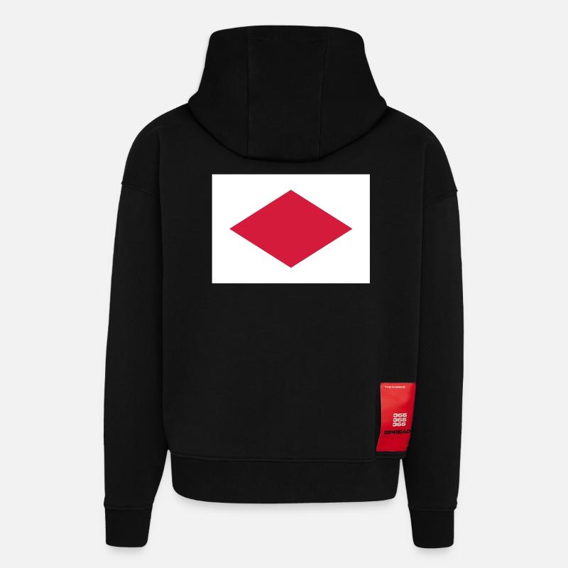 Westweg - Sweat à capuche bio épais oversize fabriqué en UE - SOLID BLACK