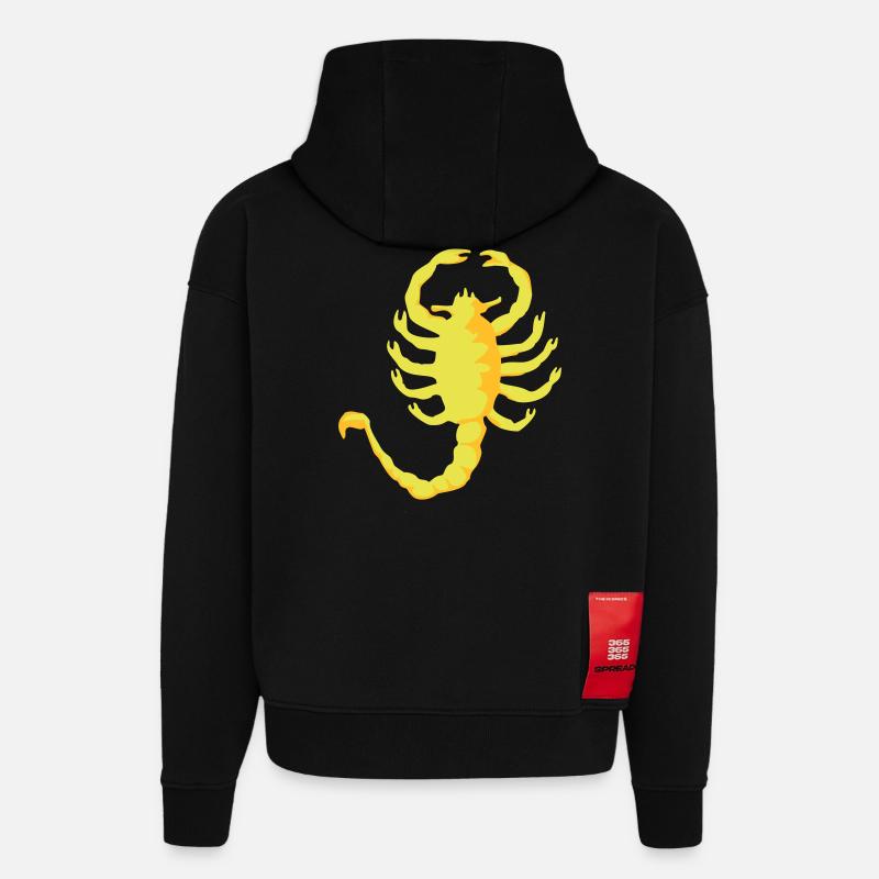 Skorpion Drive - Hoodie- made by SPREAD  - SOLID BLACK