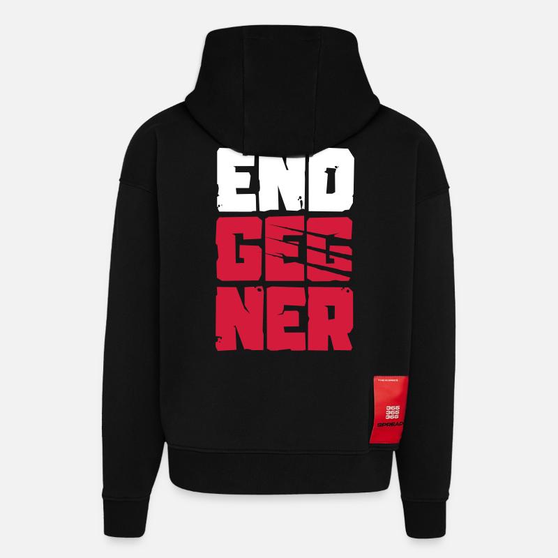 Endgegner - Hoodie- made by SPREAD  - SOLID BLACK