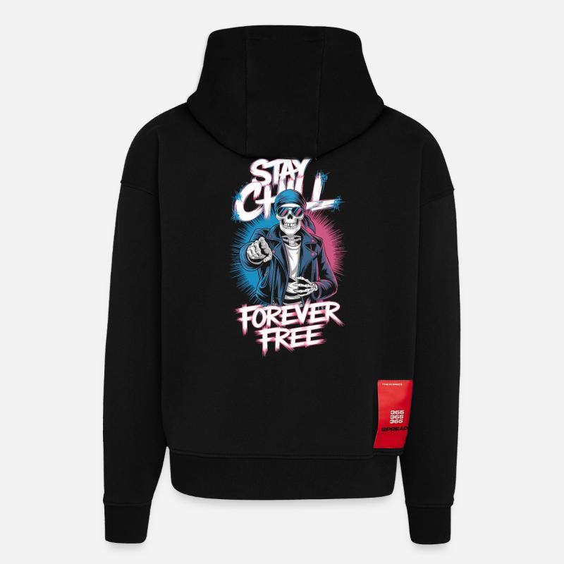 Bleib locker, sei frei - Hoodie- made by SPREAD  - SOLID BLACK