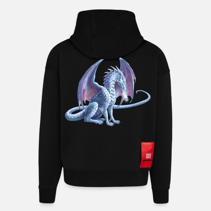 Eisdrache - Hoodie- made by SPREAD  - SOLID BLACK