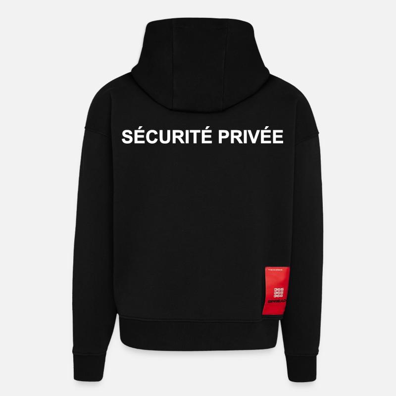 Private Security and Personalized Guarding - Hoodie- made by SPREAD  - SOLID BLACK
