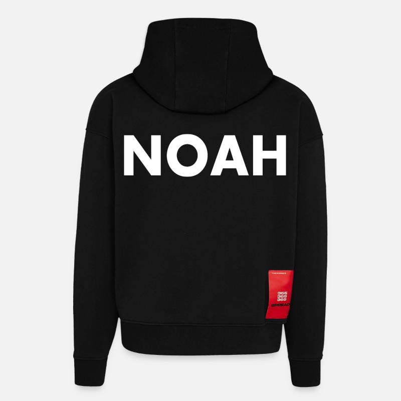 Noah - Hoodie- made by SPREAD  - SOLID BLACK