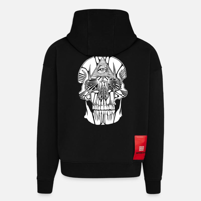 Freimaurer Innard - Hoodie- made by SPREAD  - SOLID BLACK