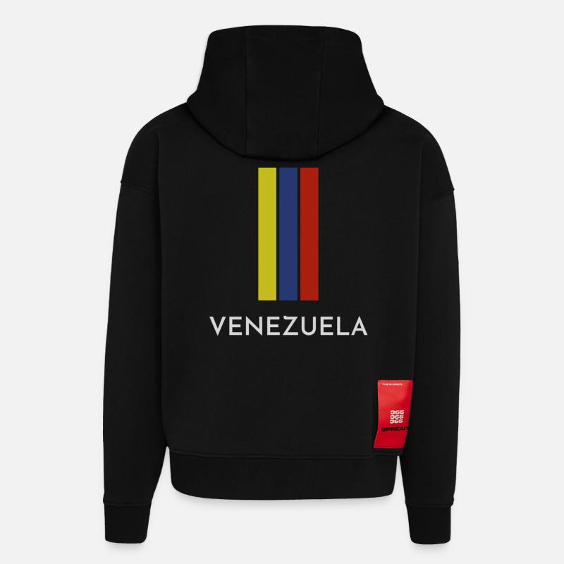 Venezolanische Flagge, Venezolanischer Stolz - Hoodie- made by SPREAD  - SOLID BLACK