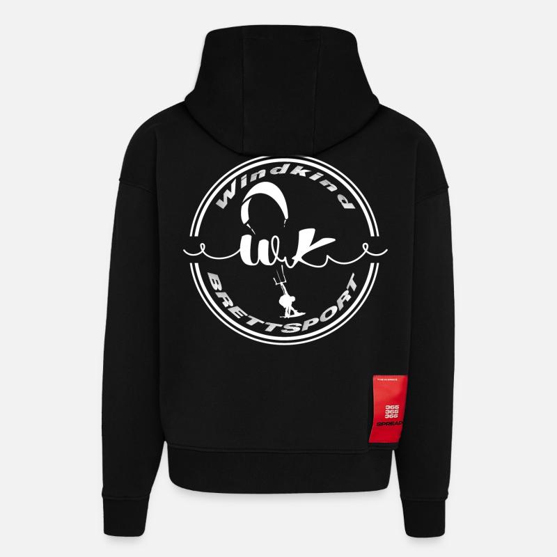 Kitesurfer - Hoodie- made by SPREAD - SOLID BLACK