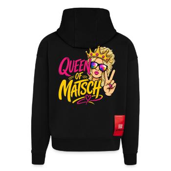 Queen of Matsch - Blond - Hoodie- made by SPREAD  - SOLID BLACK - Hinten