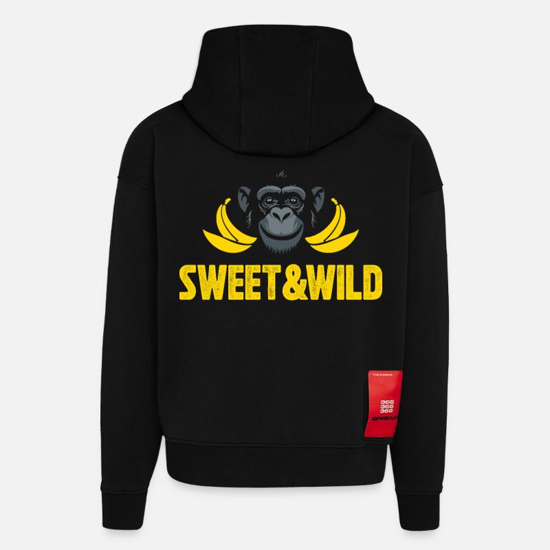 Süß und Wild - Hoodie- made by SPREAD - SOLID BLACK