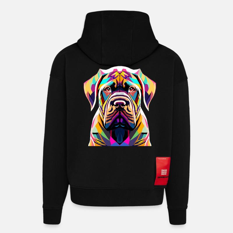 Carne Corso - Sweat à capuche bio épais oversize fabriqué en UE - SOLID BLACK