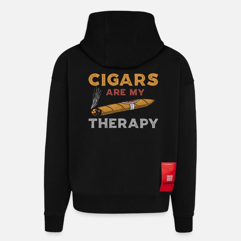 Zigarren Geschenk - Hoodie- made by SPREAD  - SOLID BLACK