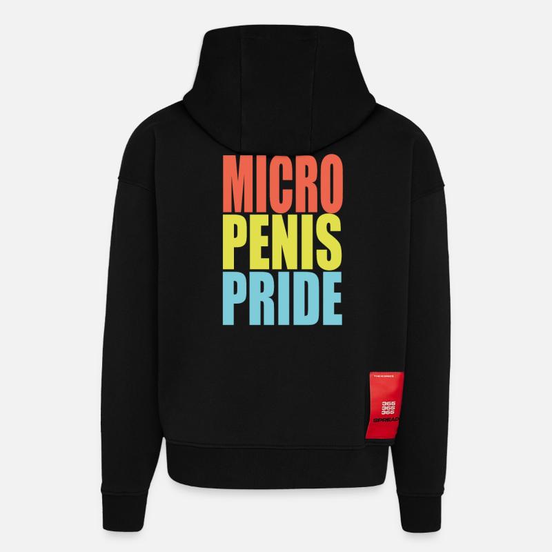 Micro Penis Pride - Hoodie- made by SPREAD  - SOLID BLACK