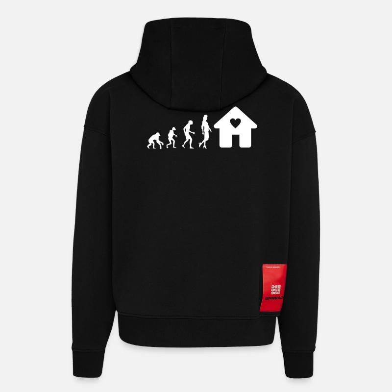 Bauherrin Geschenk - Hoodie- made by SPREAD - SOLID BLACK