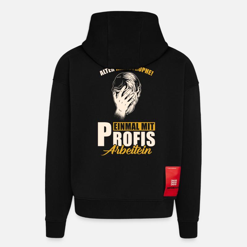 Alter Katastrophe - Hoodie- made by SPREAD  - SOLID BLACK