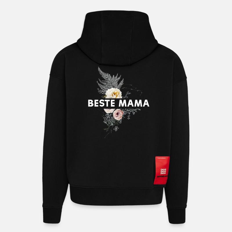 Beste Mama - Hoodie- made by SPREAD  - SOLID BLACK