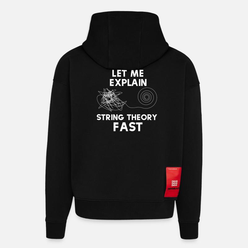 String Theory - Hoodie- made by SPREAD  - SOLID BLACK