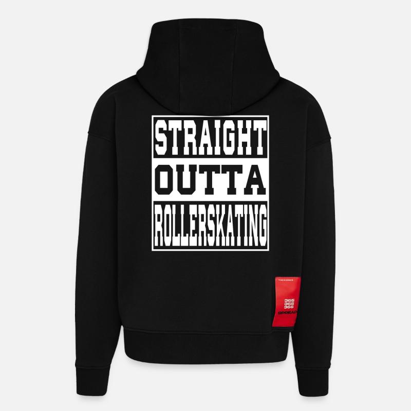 Rollerskating Spruch lustig - Hoodie- made by SPREAD  - SOLID BLACK