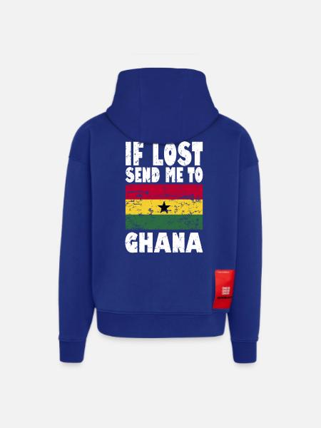 Ghana Flag Saying - Hoodie- made by SPREAD  - SOLID BLACK
