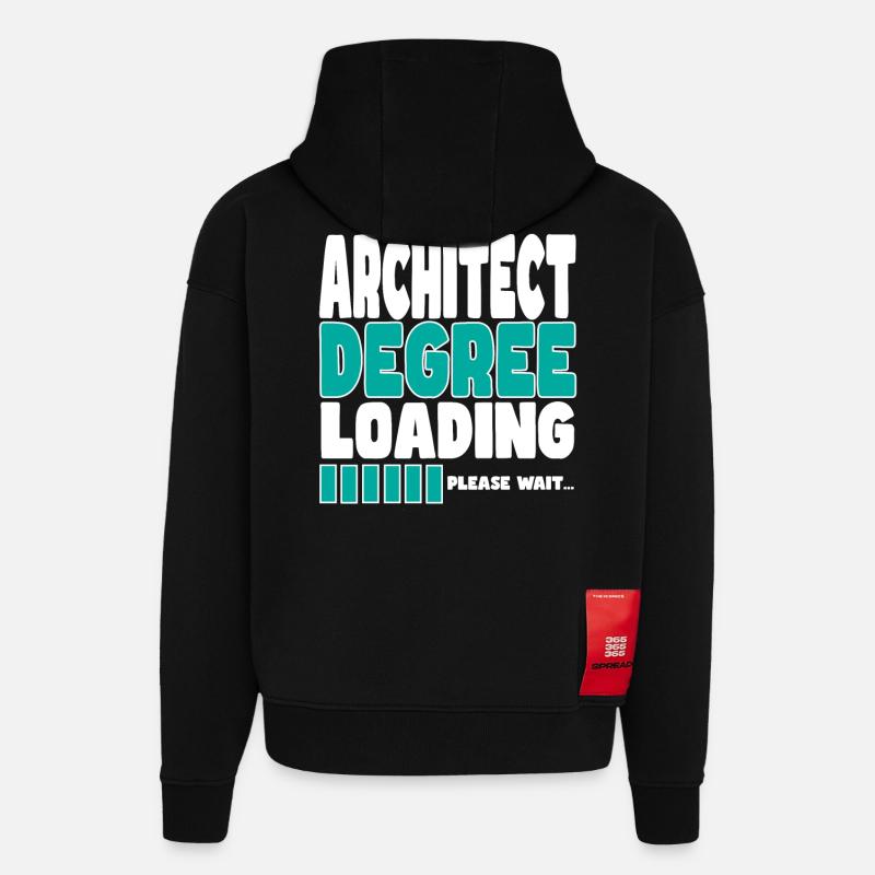 Architect invites training - Hoodie- made by SPREAD  - SOLID BLACK