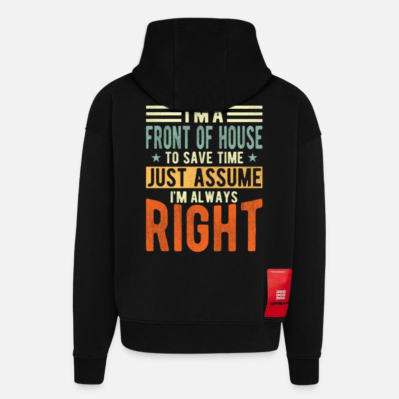 Vorderseite Des Hauses - Hoodie- made by SPREAD  - SOLID BLACK