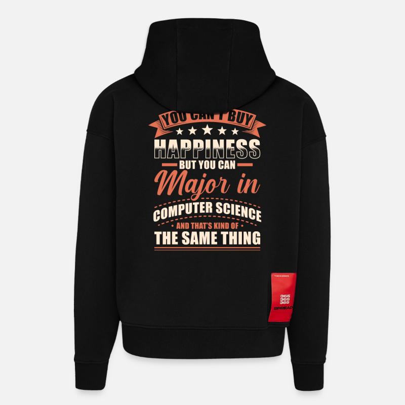 Informatik Abschluss - Hoodie- made by SPREAD  - SOLID BLACK