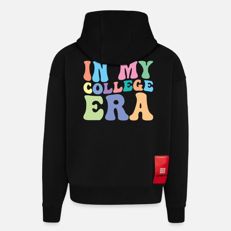 Hochschule Retro Groovy Student - Hoodie- made by SPREAD  - SOLID BLACK