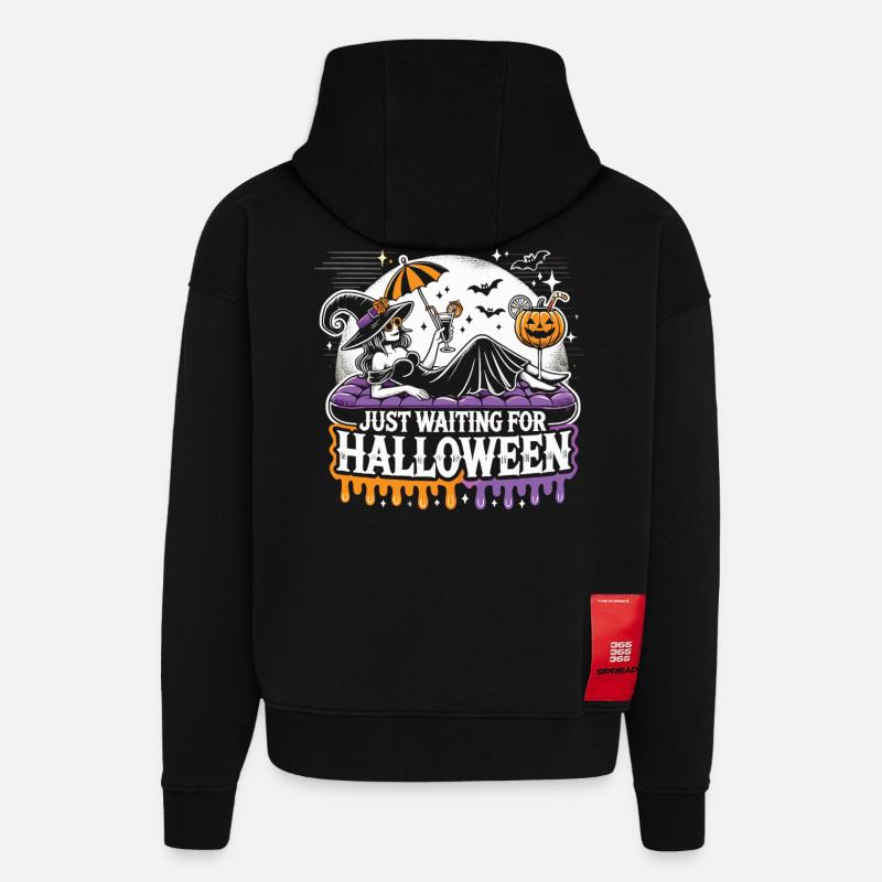 Magical time-out: Witch chills - Hoodie- made by SPREAD  - SOLID BLACK