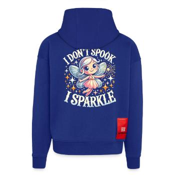 Halloween Fairy Shirt - I don't Spook, I Sparkle - Heavyweight oversized organic hoodie made in EU - SOLID BLACK - Bagpå