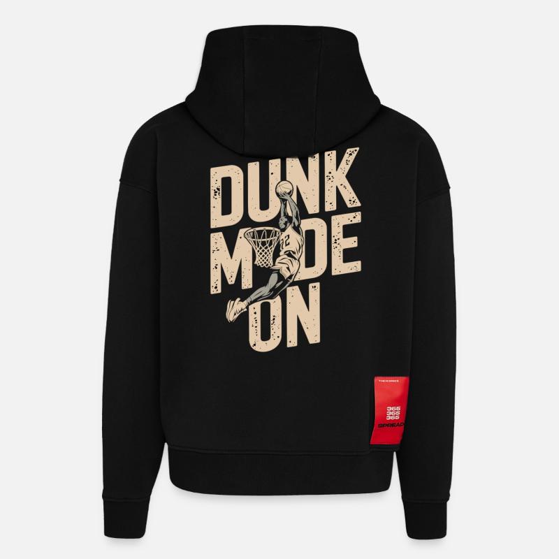 Dunk Mode Enabled - Hoodie- made by SPREAD  - SOLID BLACK