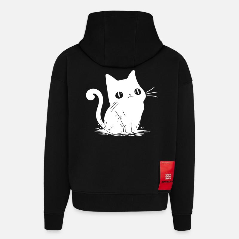 Kleines Süsses Kätzchen - Hoodie- made by SPREAD  - SOLID BLACK