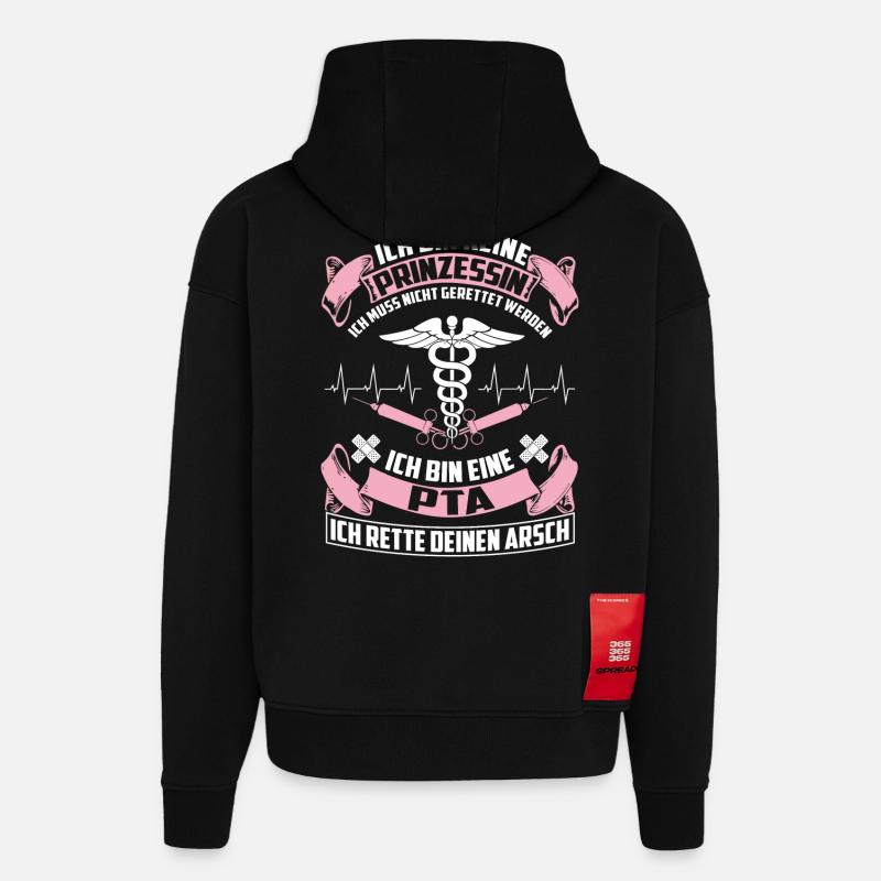 PTA - pharmaceutical technical assistant - Hoodie- made by SPREAD  - SOLID BLACK