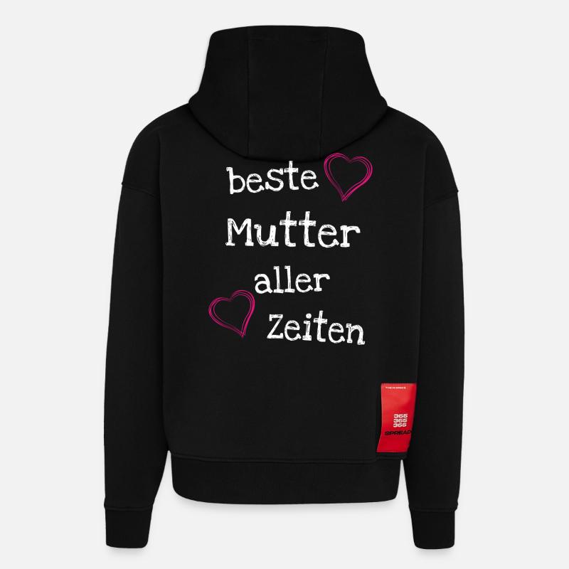 Beste Mutter aller Zeiten - Hoodie- made by SPREAD  - SOLID BLACK