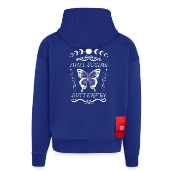 Anti Social Butterfly - Hoodie- made by SPREAD  - Iconic Blue - Back