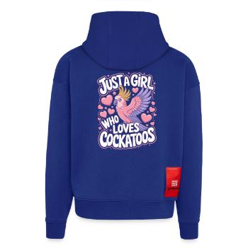 Kakadu Papagei Mädchen Spruch - Hoodie- made by SPREAD  - Iconic Blue - Hinten