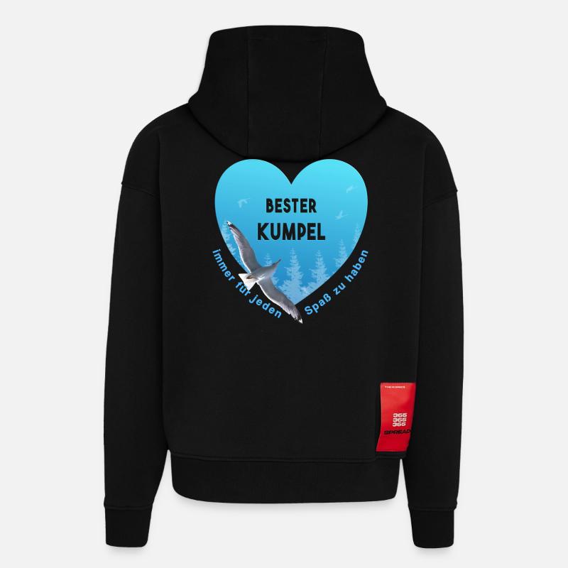 bester Kumpel - Hoodie- made by SPREAD  - SOLID BLACK