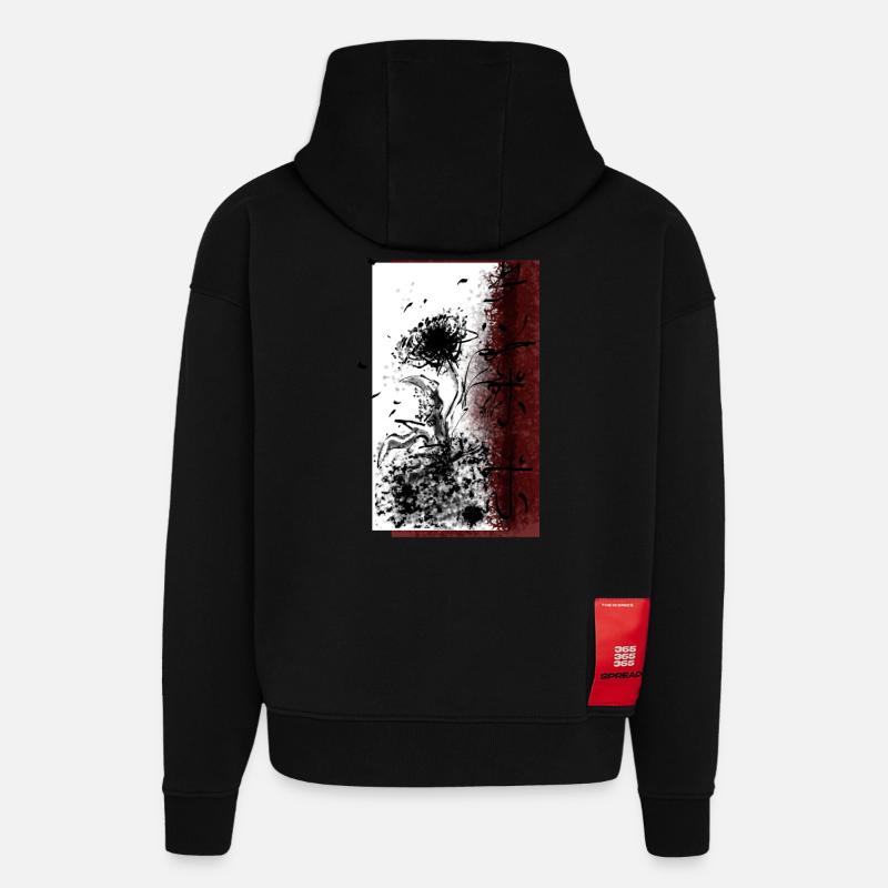 Löwenzahn - Hoodie- made by SPREAD  - SOLID BLACK