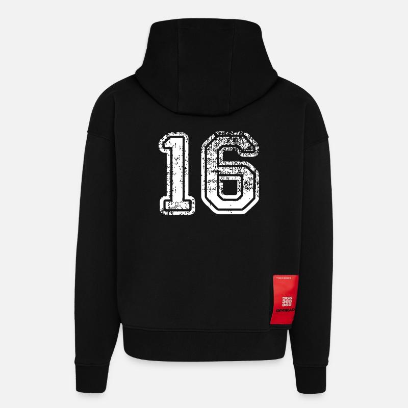 16 - Sweat à capuche bio épais oversize fabriqué en UE - SOLID BLACK