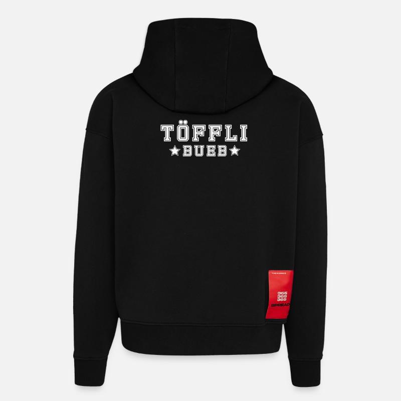 Töfflibueb - Hoodie- made by SPREAD  - SOLID BLACK