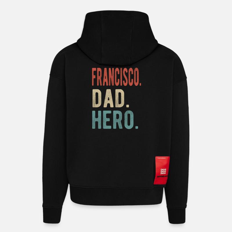Francisco Papa Held - Hoodie- made by SPREAD  - SOLID BLACK