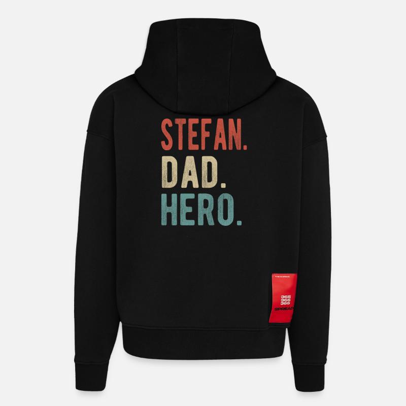 Stefan Papa Held - Hoodie- made by SPREAD  - SOLID BLACK