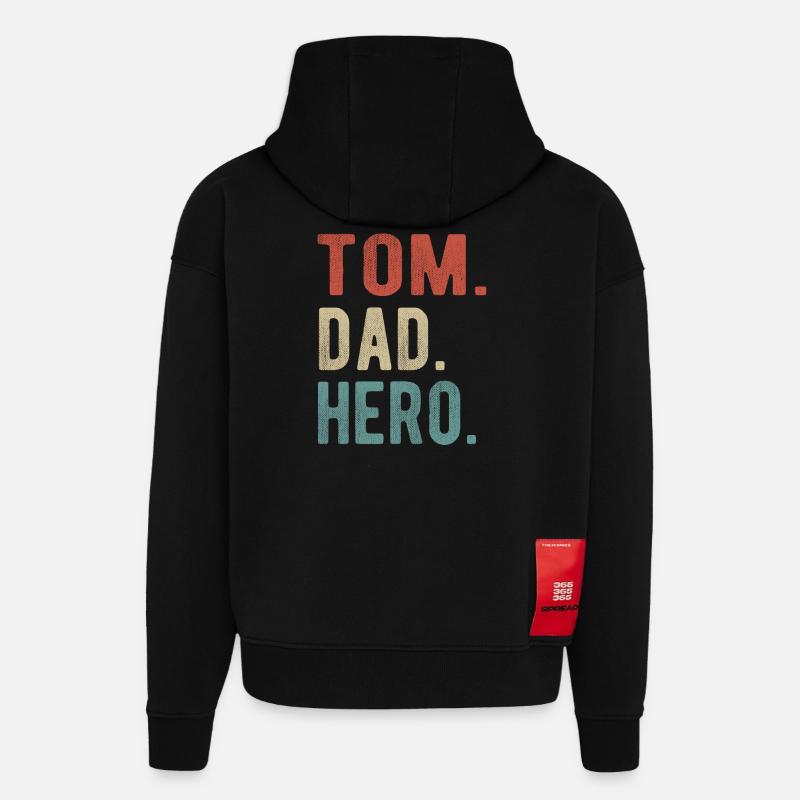 Tom Papa Held - Hoodie- made by SPREAD  - SOLID BLACK